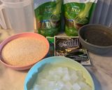 Foto langkah ke 1 dari resep Es Jelly Creamy Matcha.
