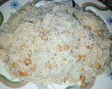 A picture of step 5 of Choly ka pulao.