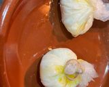 Foto del paso 9 de la receta: Setas de cultivo a ajillo con jamón y salsa con huevo poché