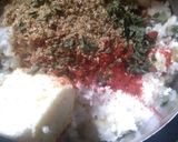 A picture of step 1 of Paneer ka paratha.