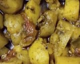 A picture of step 4 of Aloo tinda masala.