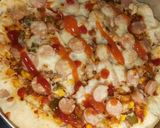 Foto langkah ke 8 dari resep Pizza Mushroom Sosis (Rumahan anti gagal).