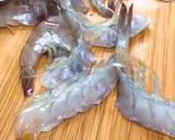 Hình bước làm 1 của món Tôm khai hoa phú quý