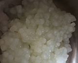 A picture of step 6 of Pink Dragon fruit Sago pudding dessert.