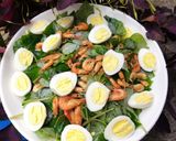 Hình bước làm 2 của món Rau càng cua trộn dầu dấm