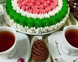 عکس مرحله 5 از دستور 🍉کیک هندوانه (یلدایی)🍉