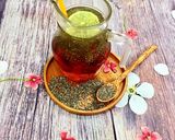 Hình bước làm 2 của món Trà Đào Hạt Chia
