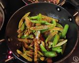 A picture of step 6 of Kundru peanut masala with roti (dinner sabji).