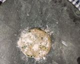 A picture of step 3 of Multigrain methi thepla roll with bell pepper & paneer stuffing.