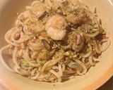 Foto del passaggio 7 della ricetta Troccoli ai gamberi con granella di pistacchio🍝🦐