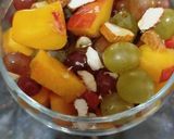 عکس مرحله 2 از دستور سالاد میوه با انگور