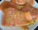A picture of step 2 of Air Fryer Lemon Pepper Salmon.
