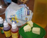 Foto langkah ke 1 dari resep 1. Roti bakar rainbow/toast rainbow mozarella chesee.