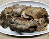 Sajtszószos nyúlhús recept fázis 1 fotója