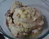 Foto del paso 2 de la receta Pollo empiñonado, en dos cocciones, menú completo