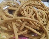 A picture of step 2 of Nimko (fry crunchy snack's).