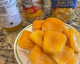 A picture of step 1 of Fruit Chè (Vietnamese Fruit Dessert).