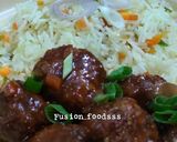 A picture of step 7 of Veg manchurian.