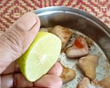 A picture of step 2 of Healthy Roasted Singhara Chaat for Ekadashi vrat.