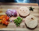 A picture of step 4 of Stuffed bread omelette without egg.