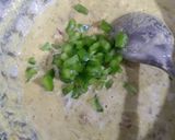 A picture of step 1 of Besan pancake.