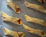 Ketsapos csavart leveles tésztából recept fázis 3 fotója