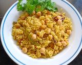 A picture of step 7 of Chenna pulav.