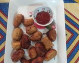 A picture of step 7 of Arrowroot potato bites.
