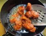 A picture of step 4 of Chicken Popcorn 65.