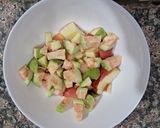 A picture of step 2 of Guava Apple Paneer Chaat.