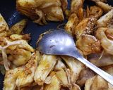 A picture of step 2 of Kathal (Jackfruit)ki biryani.