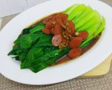 Foto langkah ke 6 dari resep Pakcoy Sosis Saus Tiram.