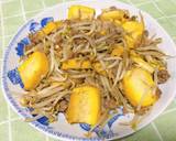 ถั่วงอกผัดเต้าหู้หมูสับ วิธีทำสูตร 7 รูป