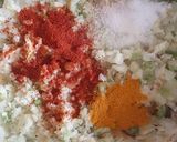 A picture of step 4 of Waffle masala sandwich.