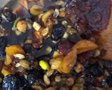 A picture of step 5 of Eggless Christmas cake.