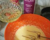 A picture of step 3 of Golden painted choc cake design.....