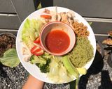 รูปขั้นตอนการทำที่ 7 ของ สุกี้บะหมี่ผักไก่ย่าง (ฉบับคนลดน้ำหนักแบบไม่เครียด กินสายกลาง)