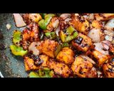 A picture of step 17 of Dry chilli paneer.