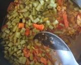 A picture of step 3 of Cluster beans- Ridge gourd Masala.