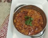 A picture of step 8 of Lima beans sabji.
