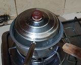 A picture of step 2 of Ladle egg, better than poached egg!.
