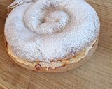 Foto del paso 14 de la receta: Ensaimada rellena de crema pastelera y azúcar quemada