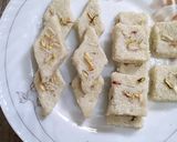 A picture of step 8 of Burfi recipe.