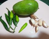 A picture of step 1 of Roasted Kairi Chutney.