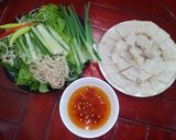 Hình bước làm 3 của món Thịt heo luộc cuốn bánh tráng