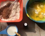 A picture of step 1 of Red velvet cup cake.