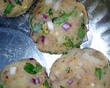 A picture of step 7 of Potato Tikkie.