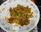 A picture of step 2 of Cone Aloo Chaat.