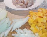 Foto del paso 1 de la receta Risotto de calabaza con colas de langostinos