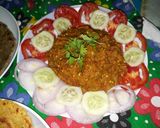 A picture of step 10 of Baigan bharta.